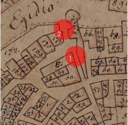 Colonnette - immagine storica o mappa catastale